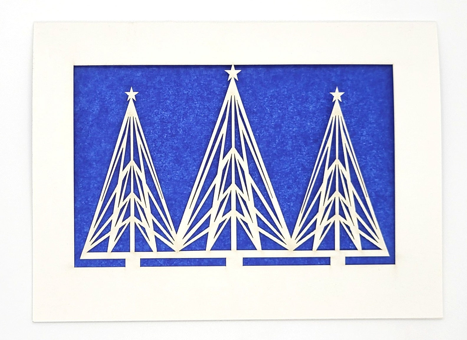 Three Trees Holiday Paper-cut Card