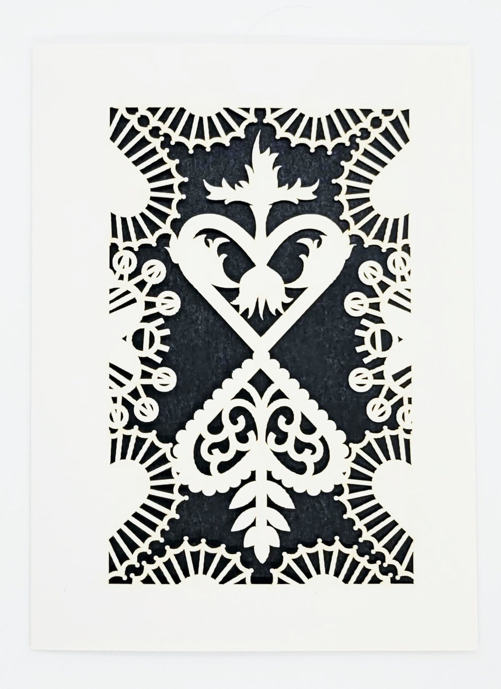 Converging Hearts Paper-cut Card