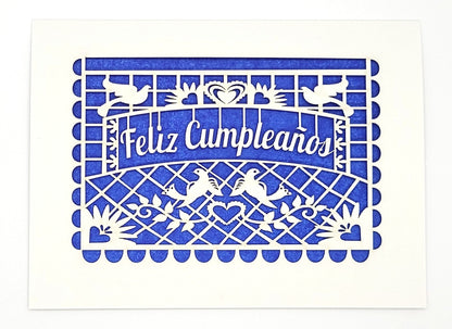 Feliz Cumpleaños Paper-cut Card