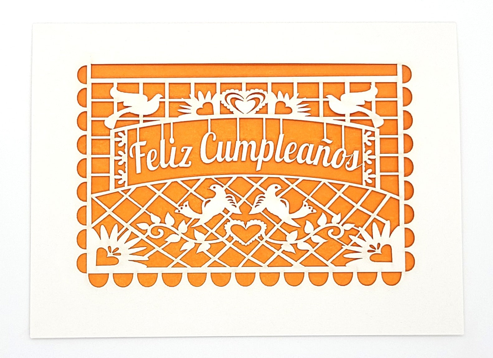 Feliz Cumpleaños Paper-cut Card