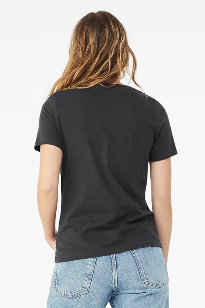 Resist V Neck Tee in Asphalt Grey