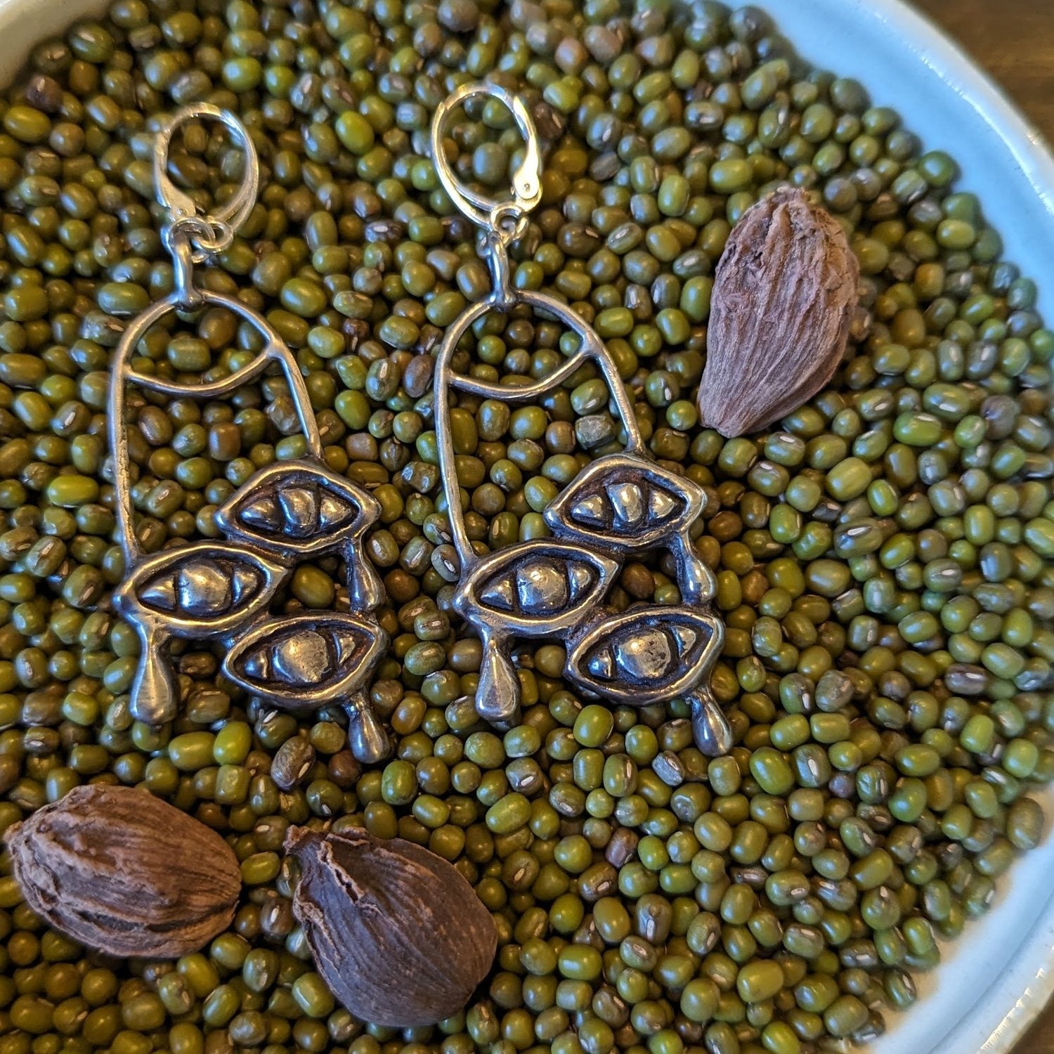 Three Crying Eyes Earrings