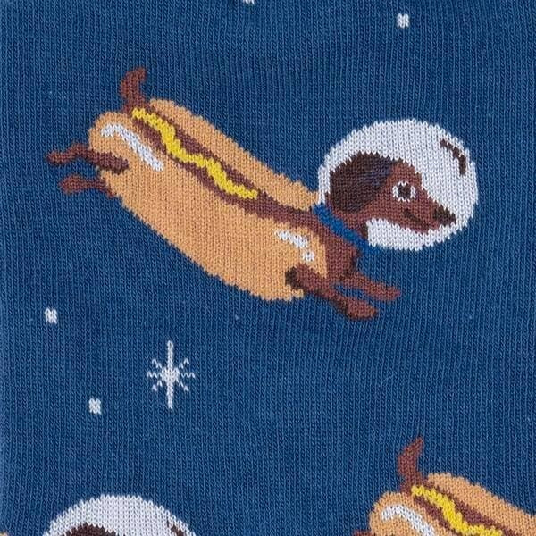 Wiener Dogs in Space Crew Socks