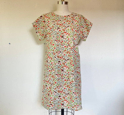 Classic Shift Dress in Woodland Friends - M Only