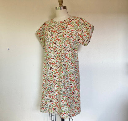 Classic Shift Dress in Woodland Friends - M Only