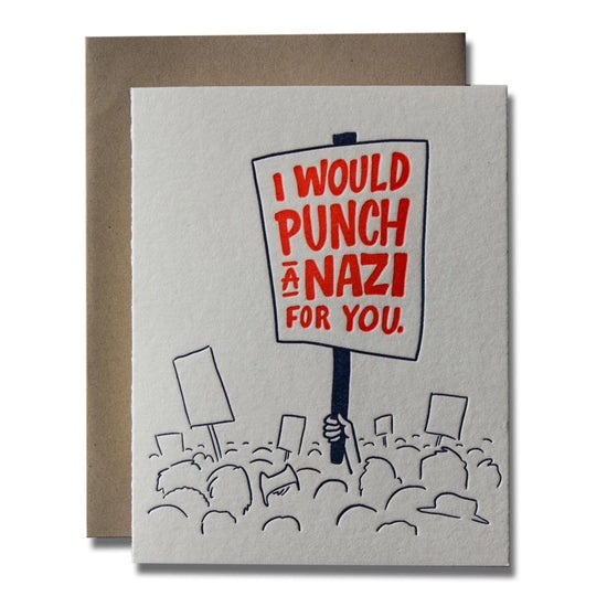 Punch a Nazi - Card