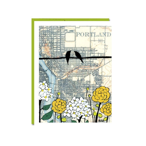 Map Paintings: Portland Card Set
