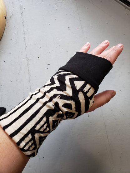 Zero Waste Fingerless Gloves