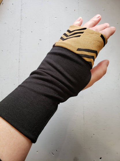 Zero Waste Fingerless Gloves