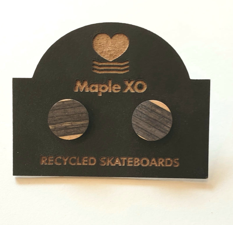 Circle Studs from Recycled Skateboards