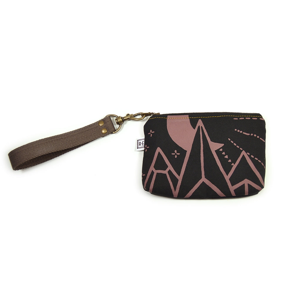 Mini Wristlet in "Moonbeam" Print