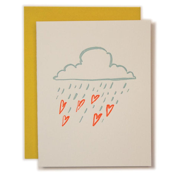 Heart Rainclouds Card