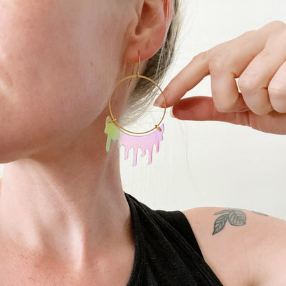 Slime Hoops in Iridescent