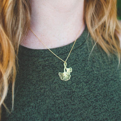 Ginkgo Leaf Necklace