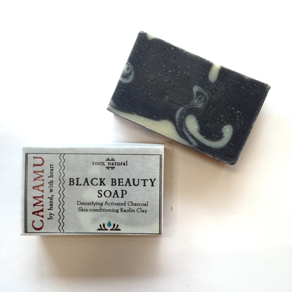 Camamu small batch soap Black Beauty with activated charcoal