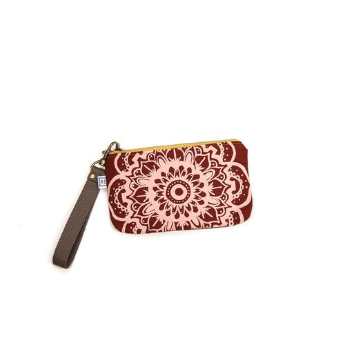medium Wristlet in "Lotus" Print