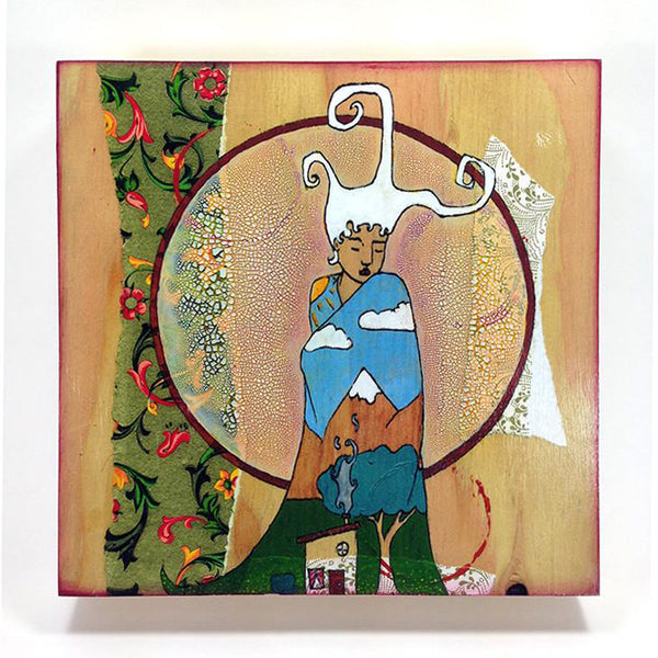 "Hearth" Wood Mounted Art Print