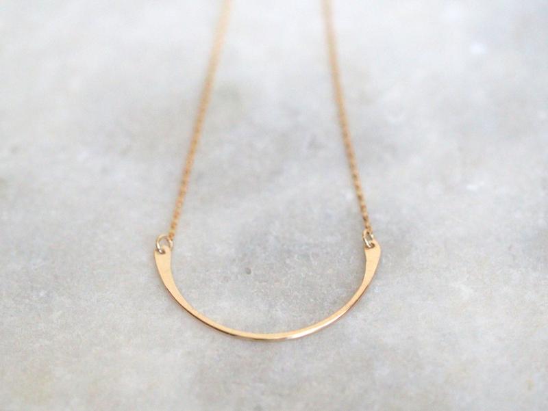 Arc Necklace in 14k Gold Fill