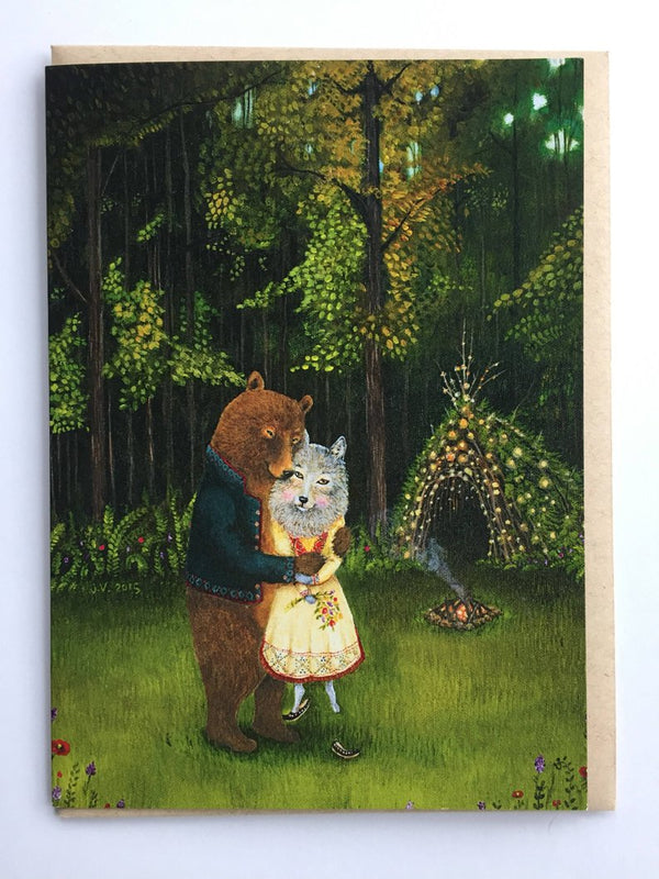 Swept off Her Feet Greeting Card