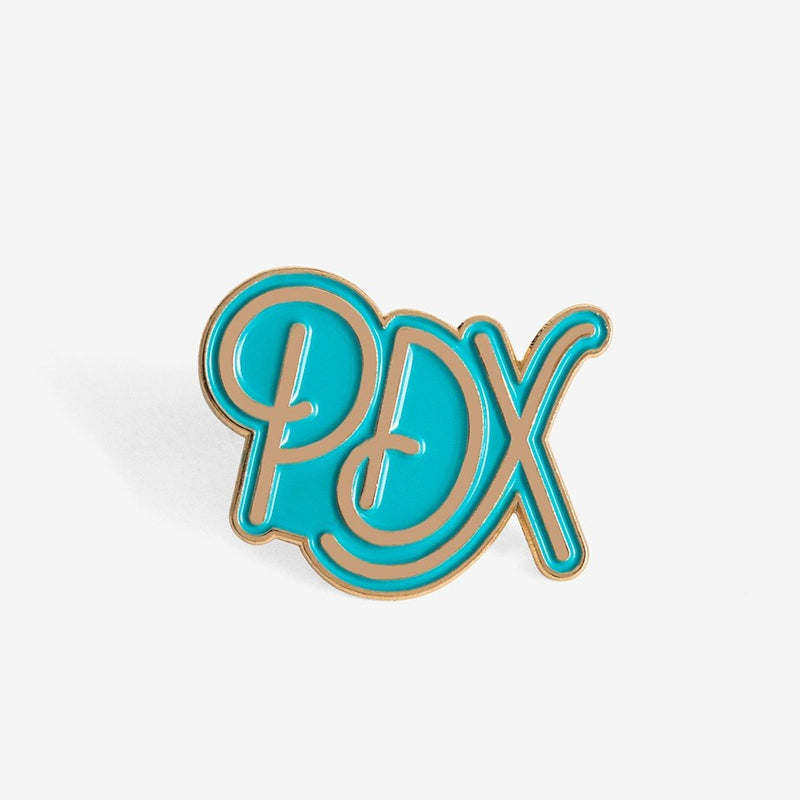 PDX Teal Enamel Pin