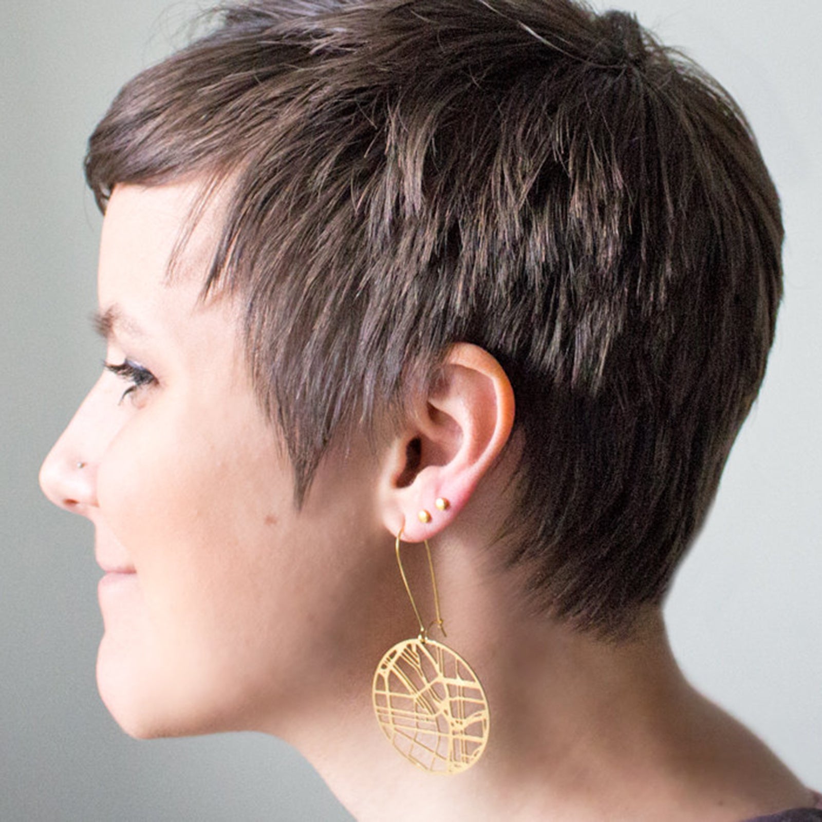 PDX Map Earrings