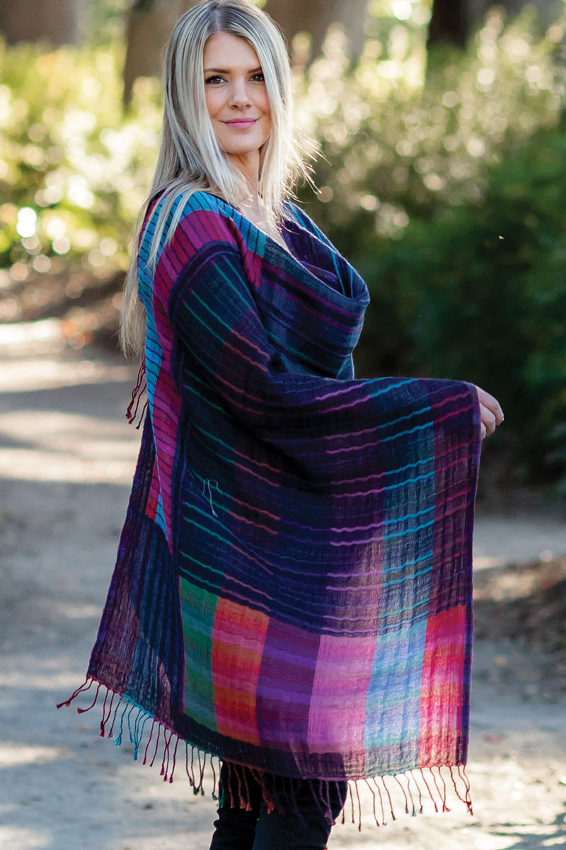 Wool and Cotton Shawl-Multiple Options