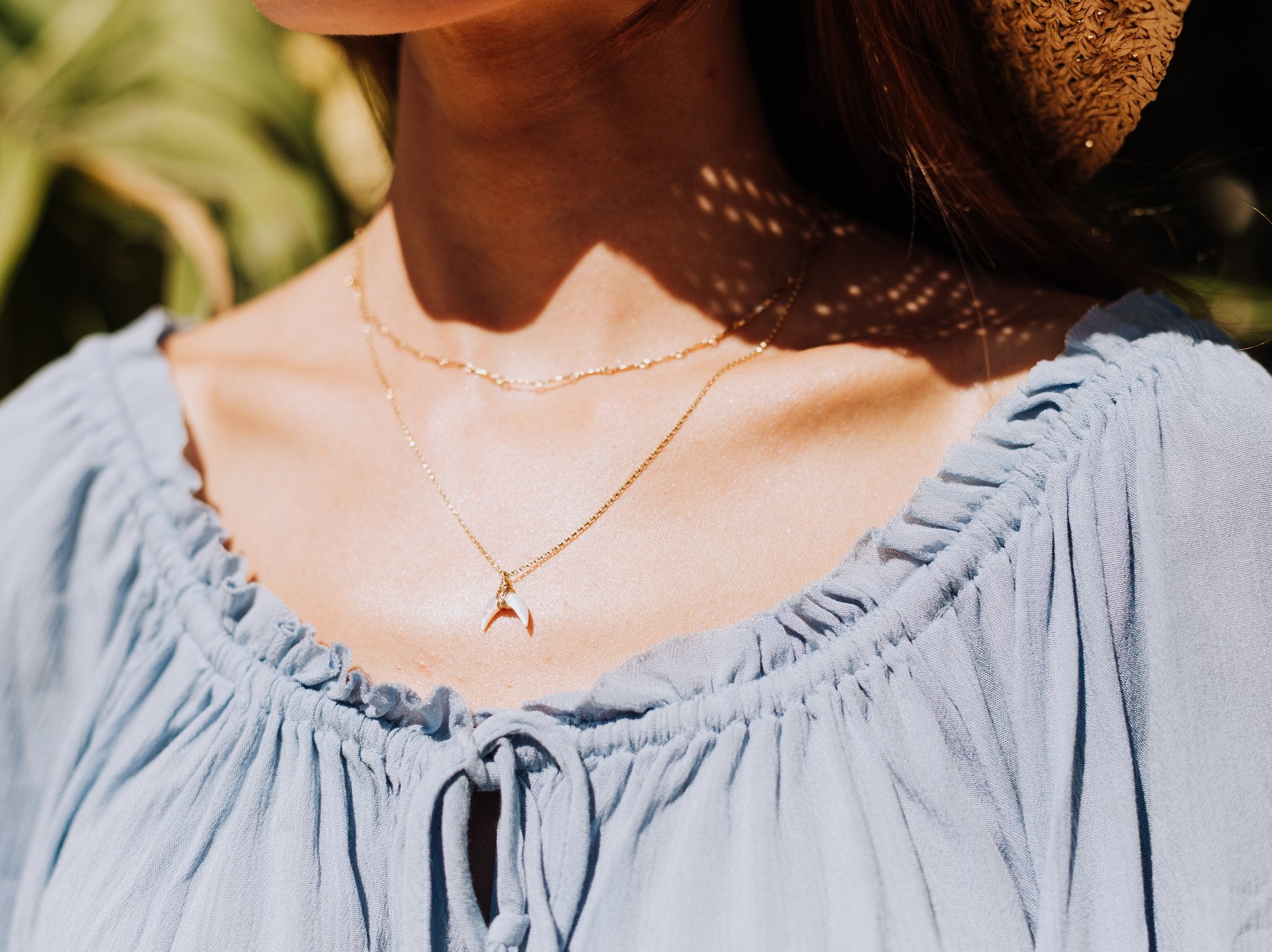 Moonbeam Wire Wrapped Necklace