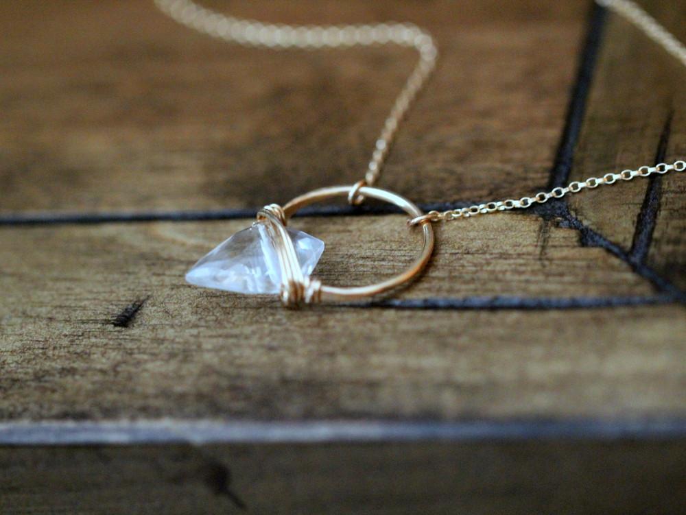 Albatross Necklace in Crystal Quartz