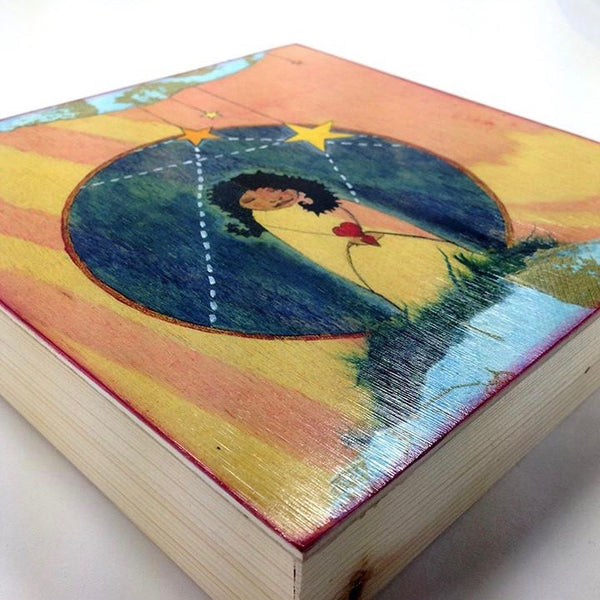 "Stars" Wood Mounted Art Print