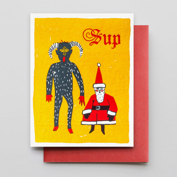 Sup Krampus & Santa Card