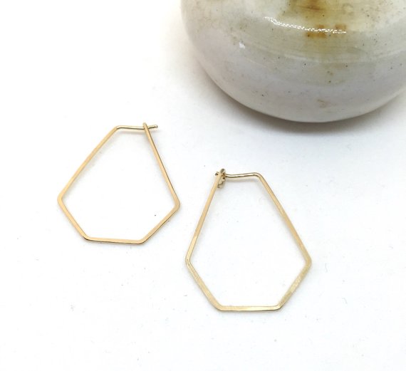 Geometric Hexagon Hoops