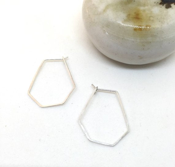 Geometric Hexagon Hoops