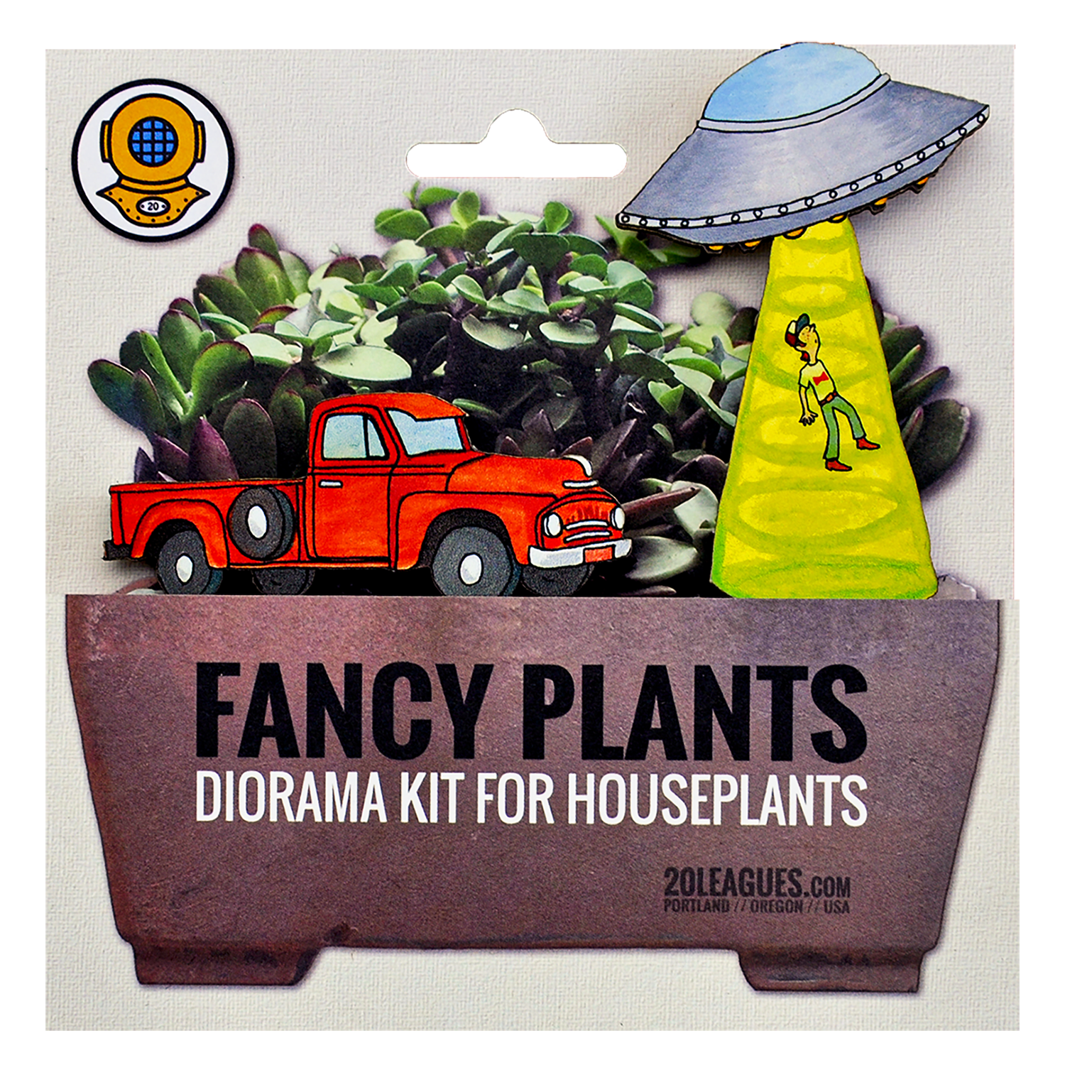 Fancy Plants UFO Abduction Diorama Kit