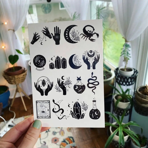 Witchy Temporary Tattoos