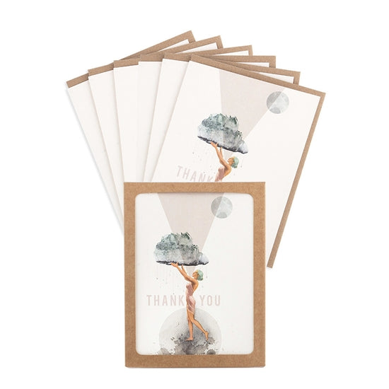 Set of 6 Thank you Cards