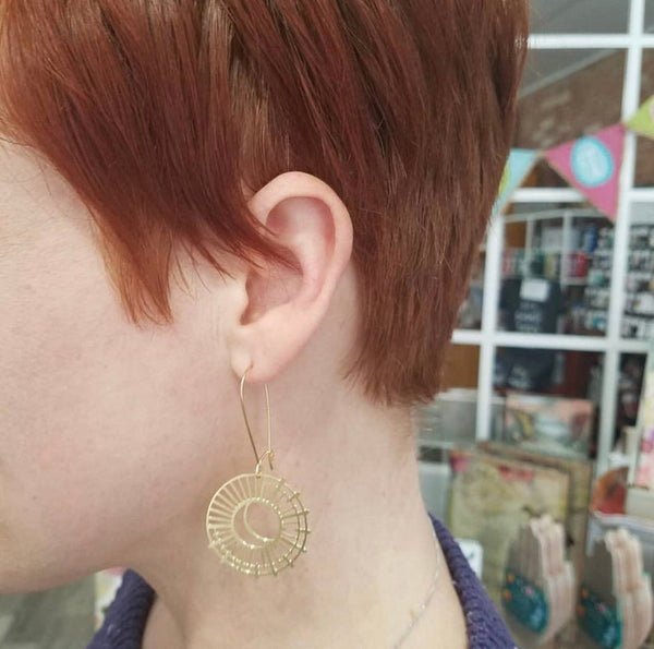 Sun and Moon Earrings