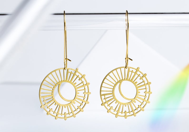 Sun + Moon Earrings