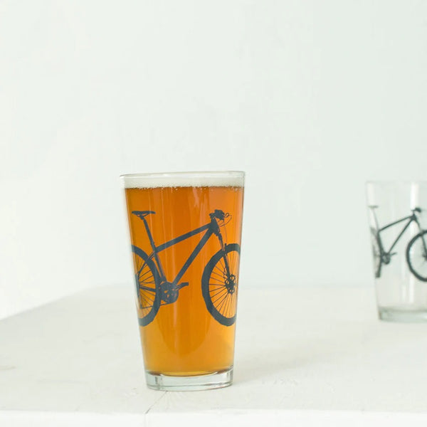 Bike Pint Glass