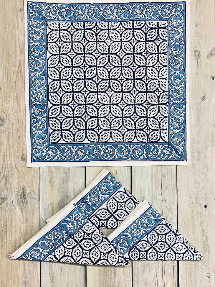 Handmade Block Print Napkin Set