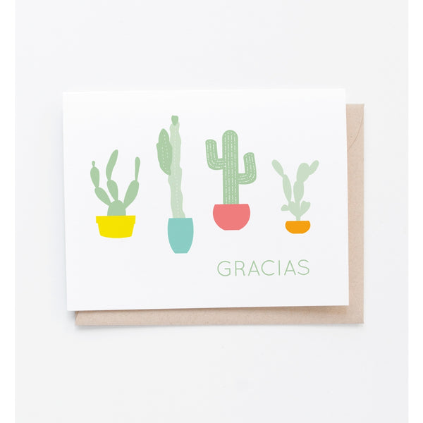 Gracias Cactus Thank You Card