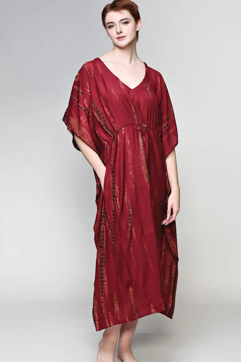 Shibori Caftan