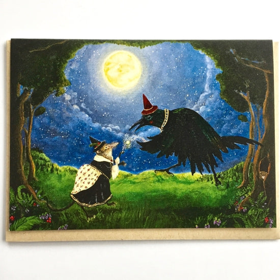 The Shrew & The Crow - Greeting Card