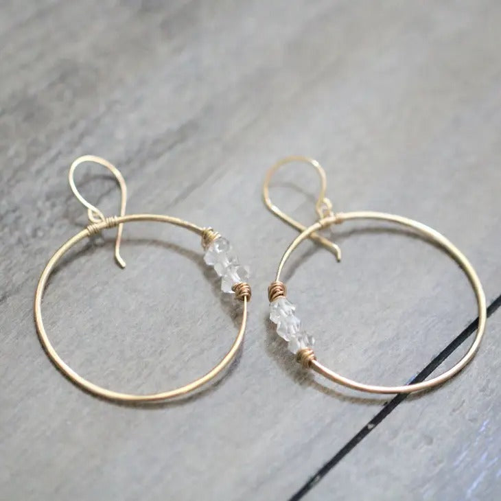 Gemini Earrings in Gold Fill