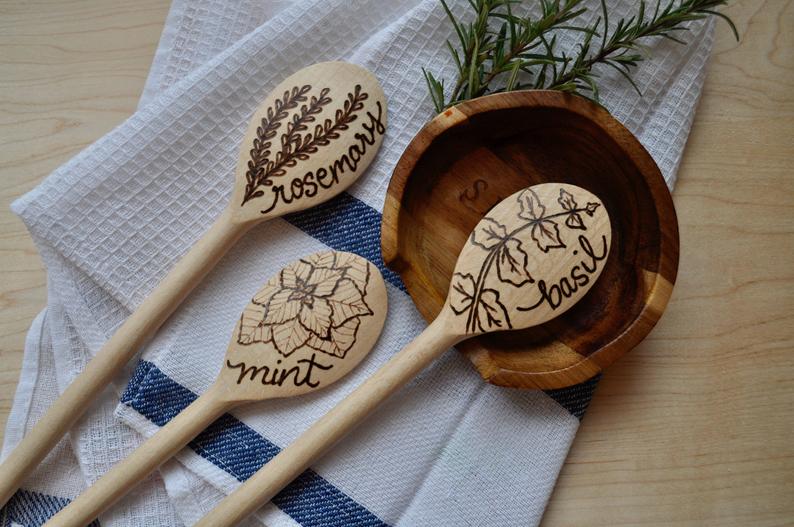 Wooden Spoon- Herbs