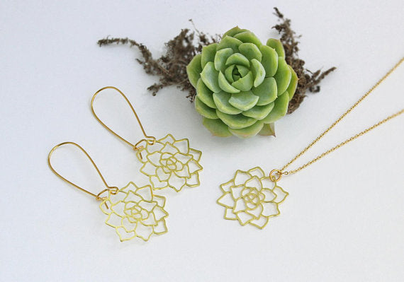 Succulent Earrings