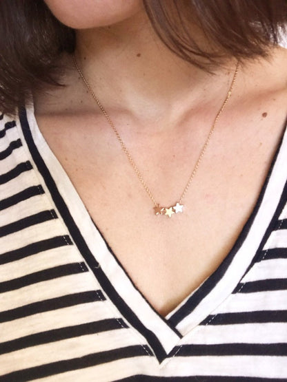 Three Stars Necklace