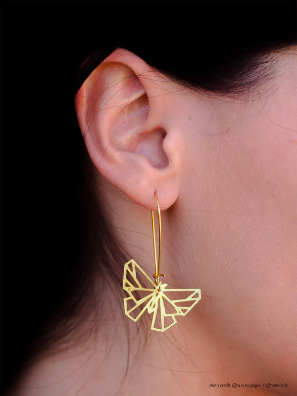 Geometric Butterfly Earrings