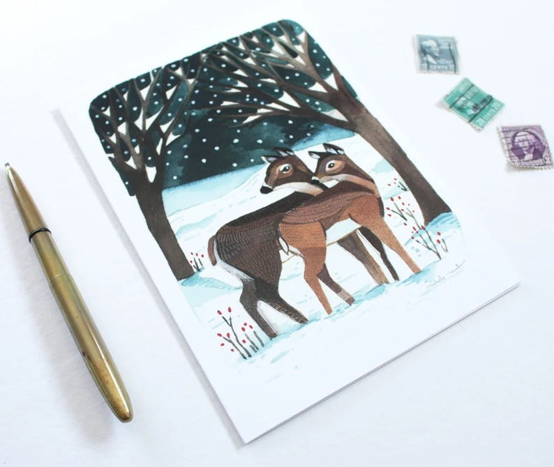 Winter Deer Card