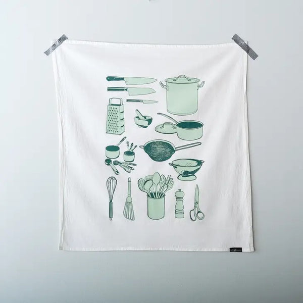 Kitchen Utensils Tea Towel