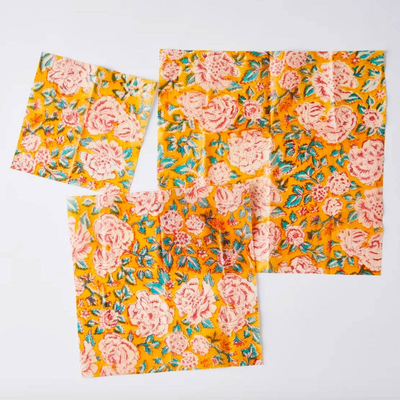 Beeswax Food Wrap-Assorted 3 packs in Various Patterns